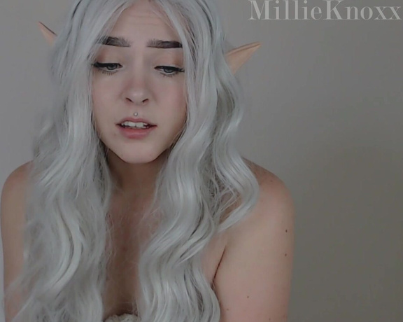 MillieMillz - Ahegao Elf Slave Fills All Her Holes, Anal, Cosplay, Creampie, Deepthroat, POV, ManyVids