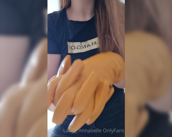 Lady Annabelle - I bought Myself a new pair of leather gloves. This time a yellow pair ) Good night,  Big Tits, Milf, boot fetish, foot fetish, nylon fetish, Goddess, Femdom