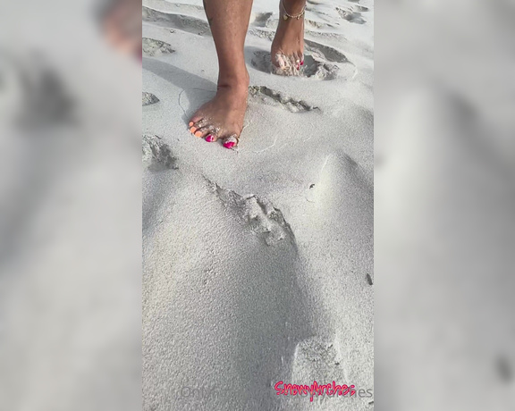 SnowyArches - I love the sand in between my toes, and I thought it was sexy walking through wiggling