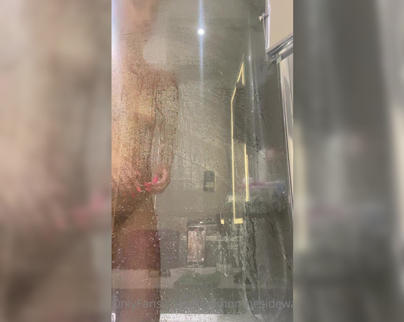 Marina Maya - Another cheeky shower clip  Not enough glass for my booty Shall I do a bath time