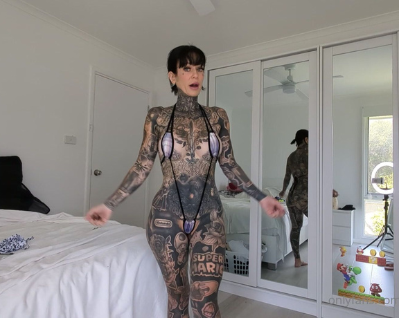 Melody Radford - Another behind the scenes of my YouTube micro bikini try on