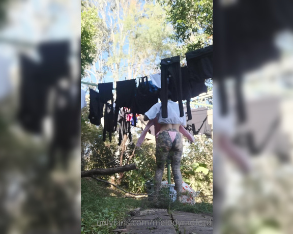 Melody Radford - I hung out my washing in a sexy bikini and let you spy on me hope this cheers you up