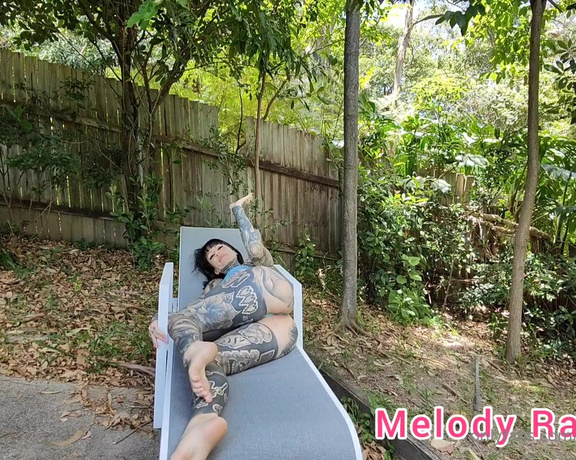 Melody Radford - Outdoor micro bikini try on