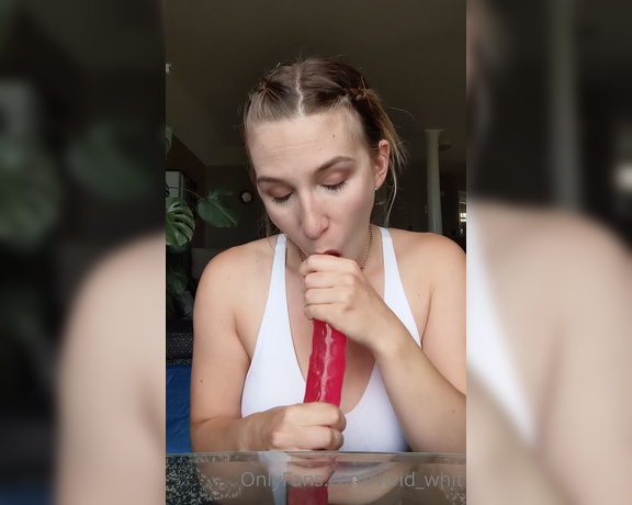 Vivid_whit - Deliciously sloppy dildo BJ [ video]