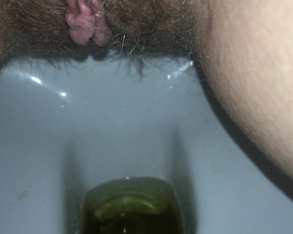 PregnantMiodelka - Sweet golden shower in the toilet from, Pee, Hairy, Hairy Bush, Close-Ups, Toilet Fetish, ManyVids