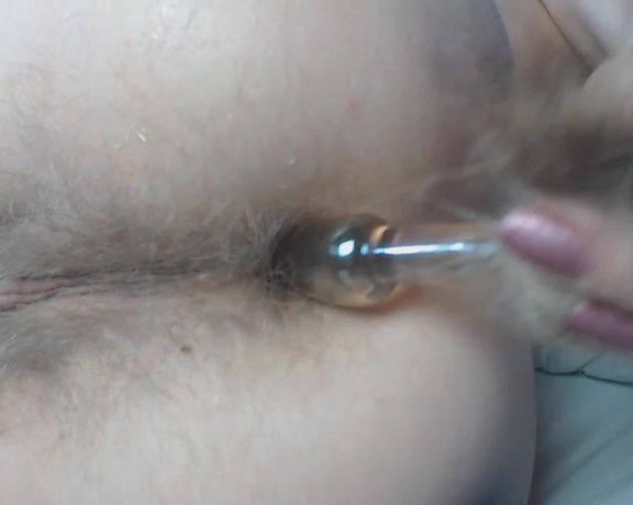 PregnantMiodelka - Tail plug deep inside hairy asshole, Anal, Anal Masturbation, Anal Play, Butt Plug, Toys, ManyVids