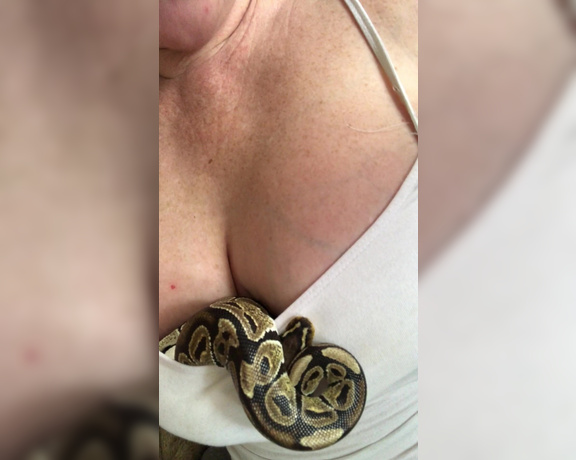 Dee Siren - My snake likes snuggling up in my boobs...jealous
