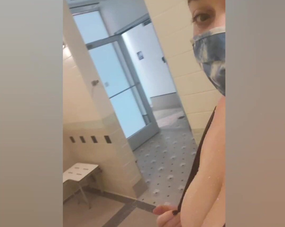 Jordansweets - (Jordan) - Just running around the locker room with my titties out.