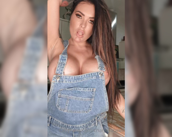 Charleyatwell - (Charley Atwell) - Clip showing off and shaking my big tits in my dungarees