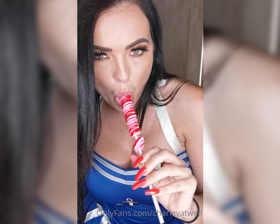 Charleyatwell - (Charley Atwell) - I lick my long lollipop in this clip for you dressed like a sexy sailor
