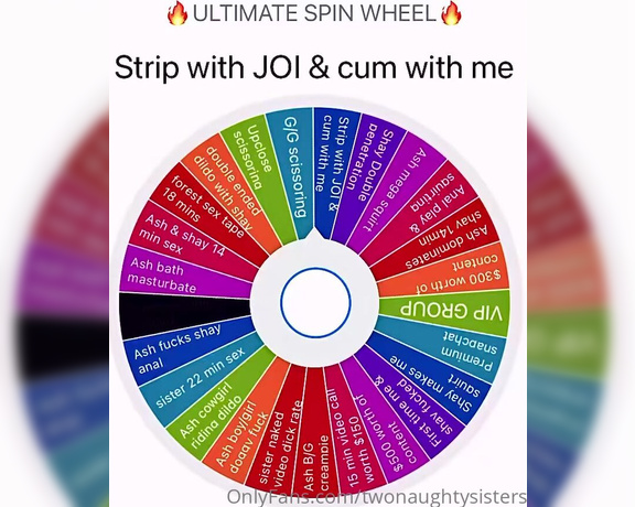 Twonaughtysisters - (Kinky step sisters) - SPIN WHEEL spin $  spins $  spins $ HUGE SAVINGS
