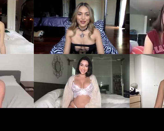 Baddiemaddy - (Maddy Belle) - My 6 way quarantine zoom call with Riley, Lana, Lena, Angela, & Eva @rileyreidx3 @lanarhoadesx