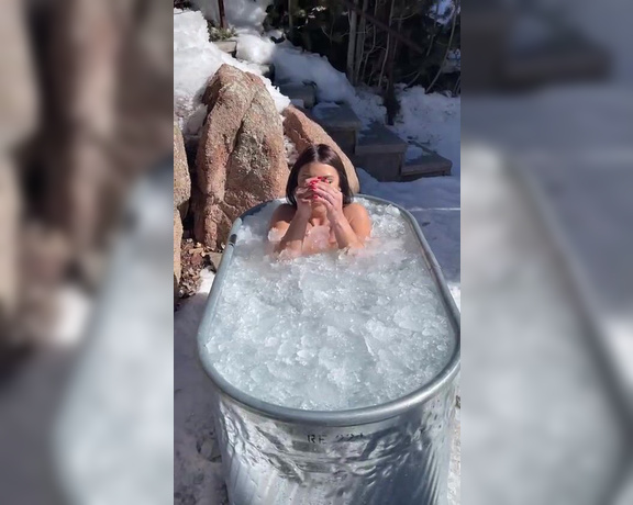 Adrianachechik - (Adriana Chechik) - Freezing cold Ice bath challenge and this Philly girl killed it