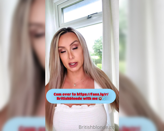 Britishblonde - Just in case only fans removes porn again Oh and btw, fansly allow content that’s currently