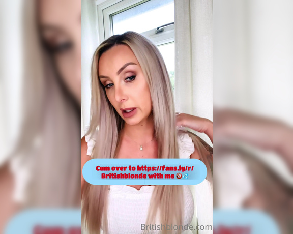 Britishblonde - Just in case only fans removes porn again Oh and btw, fansly allow content that’s currently