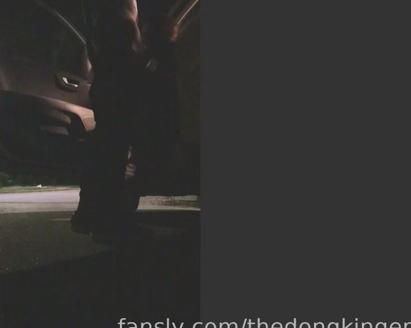 Thedongkinger - (Dong King) - Another session of dogging with this cheating whore out of the passenger side of my car. (22.12.2022)