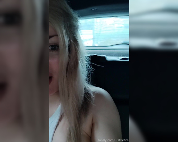 LikaLax - Im playing on the side of the road in a car with a dildo in my ass, cumming, people (05.10.2022)
