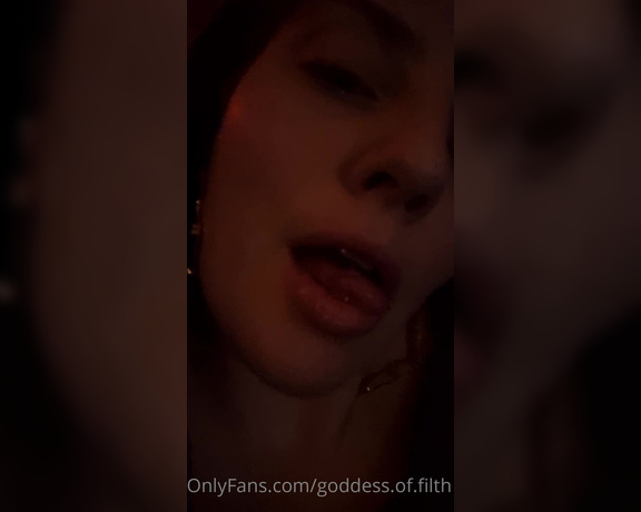 Goddess_of_filth - (Goddess Of Filth) - THIRSTY THURSDAY  I Just Sucked Off BIG APLHAS Cock  Cum Still Dribbling Out My Mouth & Cunt LET