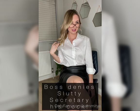 Sammitye - (Sammi Tye) - You’re so mean, boss! I Secretary Roleplay, it makes me so horny, always has, always will! Full l