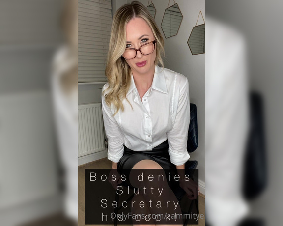 Sammitye - (Sammi Tye) - You’re so mean, boss! I Secretary Roleplay, it makes me so horny, always has, always will! Full l