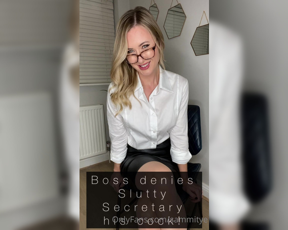 Sammitye - (Sammi Tye) - You’re so mean, boss! I Secretary Roleplay, it makes me so horny, always has, always will! Full l