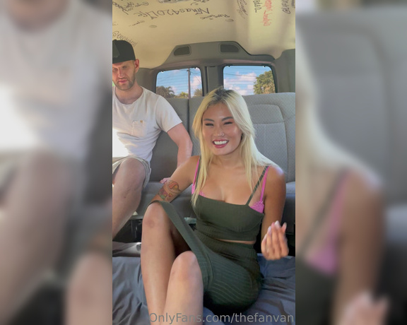 Thefanvan - FanBus 67 The first 2 Guys 1 Girl on @TheFanVan ! After her first video, big titty Asian @lolatess 1