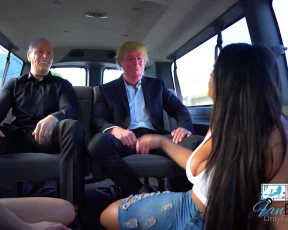 Thefanvan - Fan Bus 6 featuring @kendrakarter and some presidential candidates!! They Grabbed us by the Pussie 2