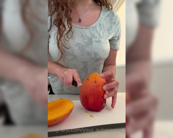 Your_submissive_doll - (Valorie) - A little life update On the side note, this was the best mango I’ve ever had