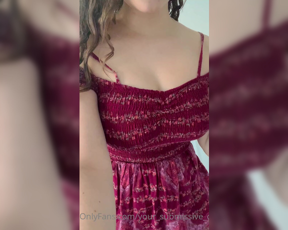 Your_submissive_doll - (Valorie) - I’d wear this dress whenever you wanted easy access to my tits they would always be a second away