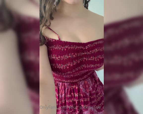 Your_submissive_doll - (Valorie) - I’d wear this dress whenever you wanted easy access to my tits they would always be a second away