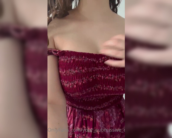 Your_submissive_doll - (Valorie) - I’d wear this dress whenever you wanted easy access to my tits they would always be a second away