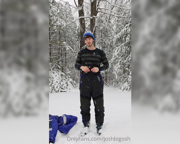 Joshbigosh - Taking a break from the ski slopes . Full Strip & JO in the snow Like if you want