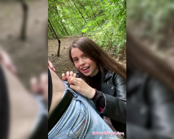 Jamieyoungtv - (JamieYoung) - Being naughty in the forest We went hiking in the forest and got really horny I suck Nico