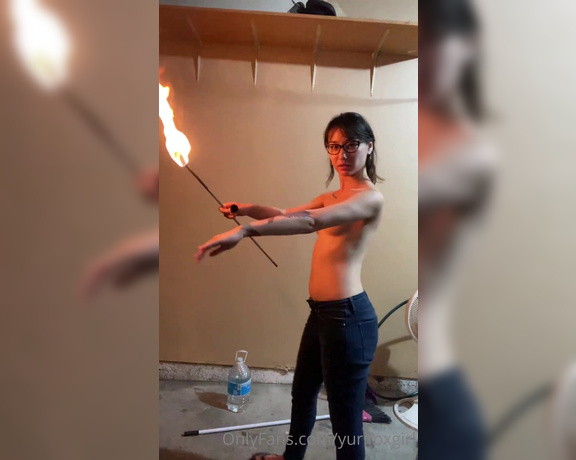 Your Japanese Kinky GF (Yurifoxgirlvip) - So I am a fire eater and artist found a video of some tricks I did last year. Would you