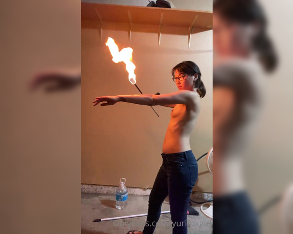 Your Japanese Kinky GF (Yurifoxgirlvip) - So I am a fire eater and artist found a video of some tricks I did last year. Would you