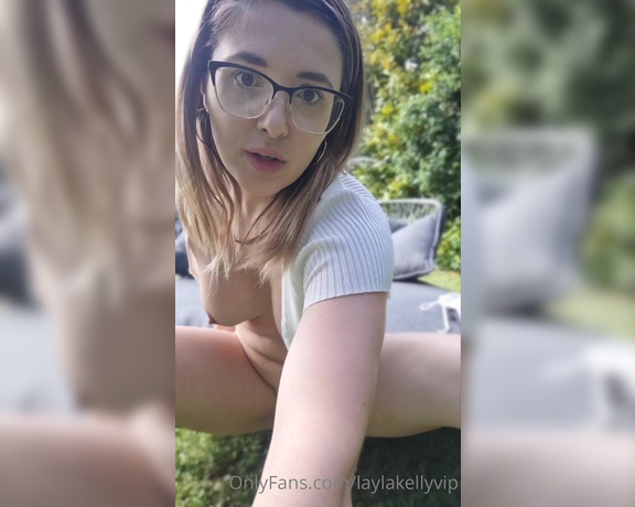 Layla Kelly AKA Laylakellyvip - Loving this warmer weather and having a pretty private backyard the only thing that would make it