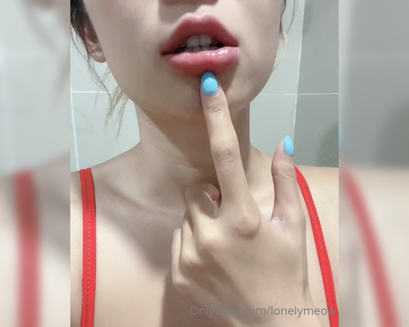 LonelyMeow - Parents in the other room and me in shower only for your pleasure