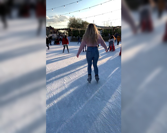 Jenna Hoskins -  Ok here it’s is ... me ice skating When I was younger I used to rollerblade so I don’t think,  Big Tits, Findom