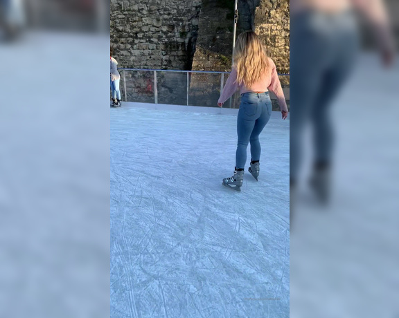 Jenna Hoskins -  Ok here it’s is ... me ice skating When I was younger I used to rollerblade so I don’t think,  Big Tits, Findom