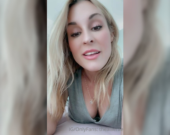 The Allie Rae AKA Theallierae - Just a little video message, keepin’ it real with you, as I always do . UPDATE see I told you