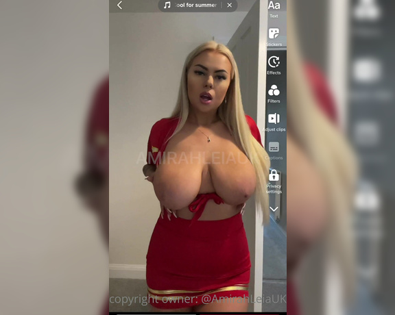 Amirah Leia aka Amirahleiauk - Made another naughty tiktok in this new dress up outfit! Content + full videos in this outfit comi