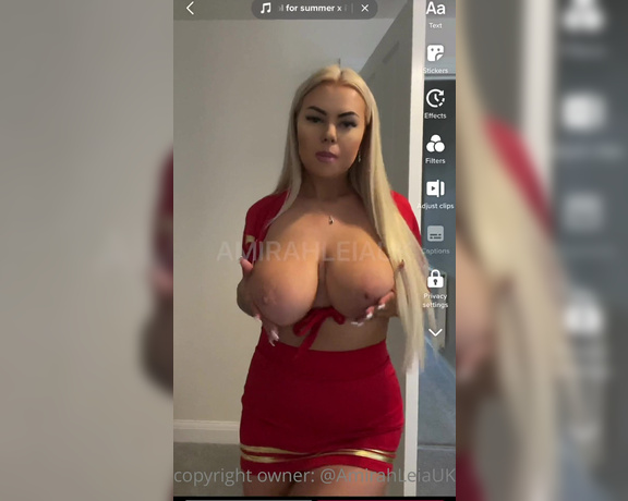 Amirah Leia aka Amirahleiauk - Made another naughty tiktok in this new dress up outfit! Content + full videos in this outfit comi