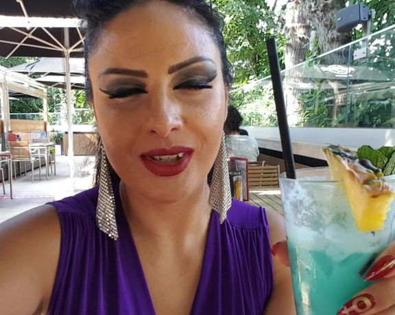 Ezada Sinn aka Ezada - #TaskOfTheDay a painful cocktail wank. Get a glass, ice, water, a tooth pick and a straw. While I am