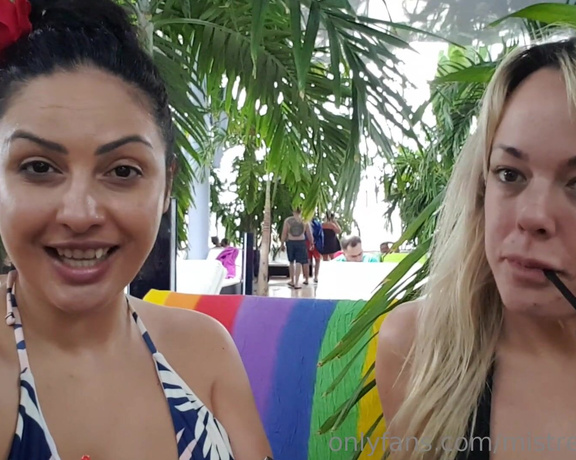 Ezada Sinn aka Ezada - Miss Tess and I have a task for you. While We enjoy a delicious cocktail at the Therme We want you