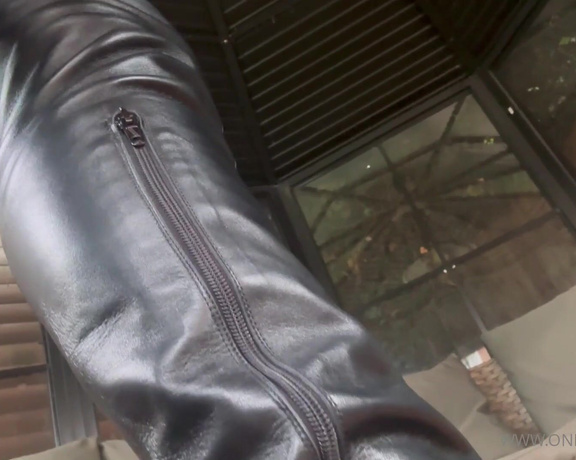Gynarchy Goddess aka Gynarchygoddess - Clean My Leather Boots POV My thigh high, custom fit gorgeous high grain leather boots are in need