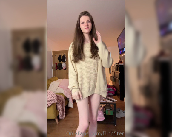 F1nn5ter -  Onlyfans This is the femboy waiting for you to cuddle,  Solo, Small Tits