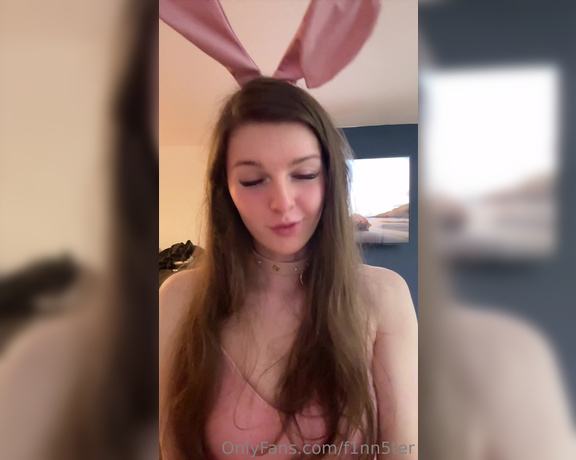 F1nn5ter -  Onlyfans Would you let a bunny girl nibble on your carrot,  Solo, Small Tits