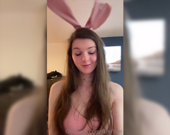 F1nn5ter -  Onlyfans Would you let a bunny girl nibble on your carrot,  Solo, Small Tits