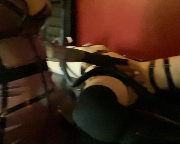 Mistress Damazonia aka Damazonia_ - Sounding my piggy’s hard cock and making her smell her own ass smell