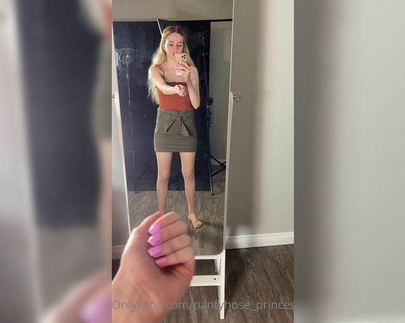 Pantyhosegirl99 aka Pantyhose_princess99 - Outfit of the day!!! (night) hehe. It’s starting to warm up here in Socal today it was 80